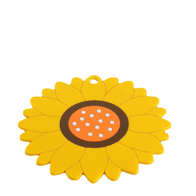 PVC Sunflower Hot Pot Holder A - مراجعة Food Prep Mat وسعره