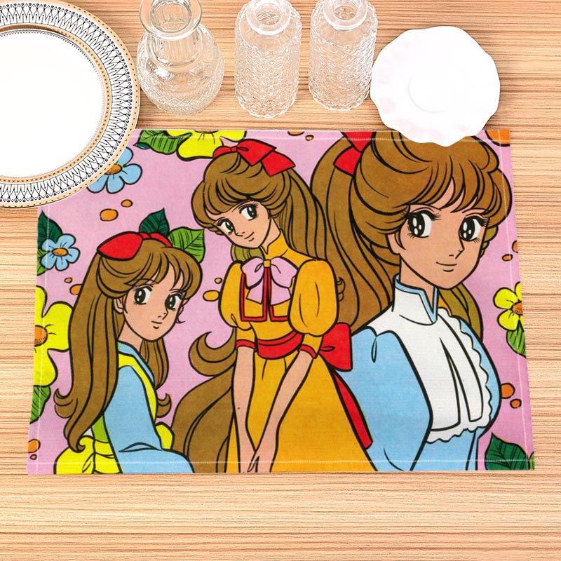 Haikarasan Ga Toru Print Linen - مراجعة Food Prep Mat وسعره