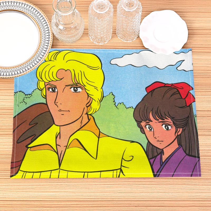 Haikarasan Ga Toru Print Linen - مراجعة Food Prep Mat وسعره