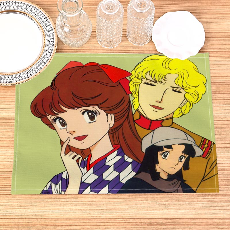Haikarasan Ga Toru Print Linen - مراجعة Food Prep Mat وسعره