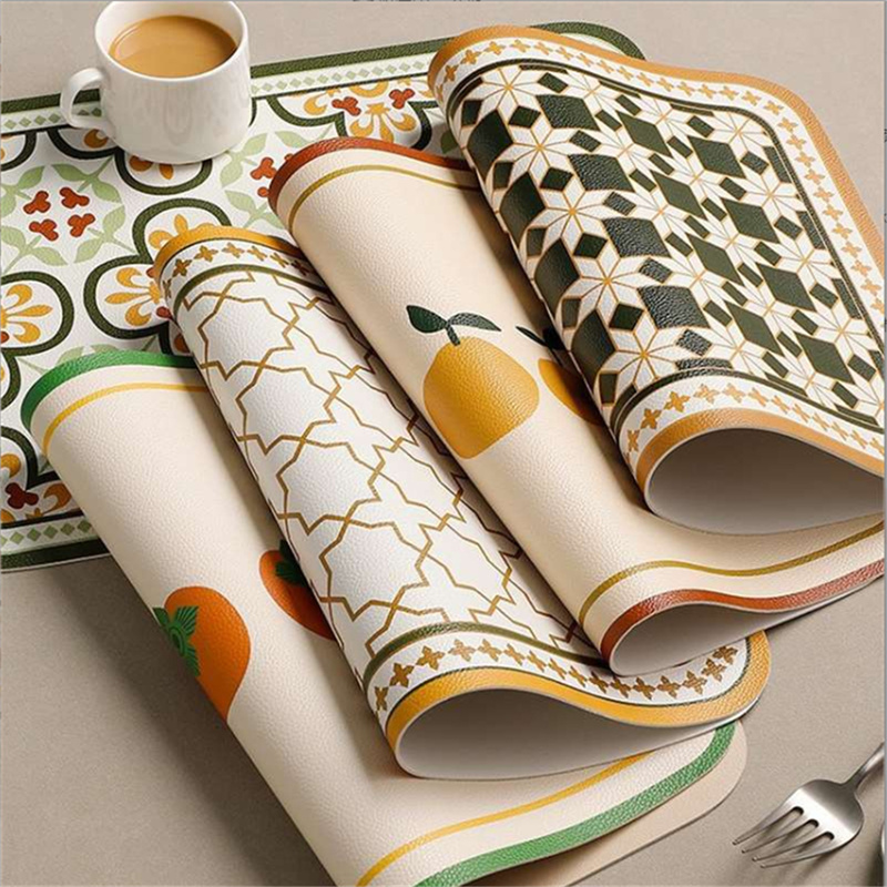 PU Retro Leather Placemat Oil  - مراجعة Food Prep Mat وسعره