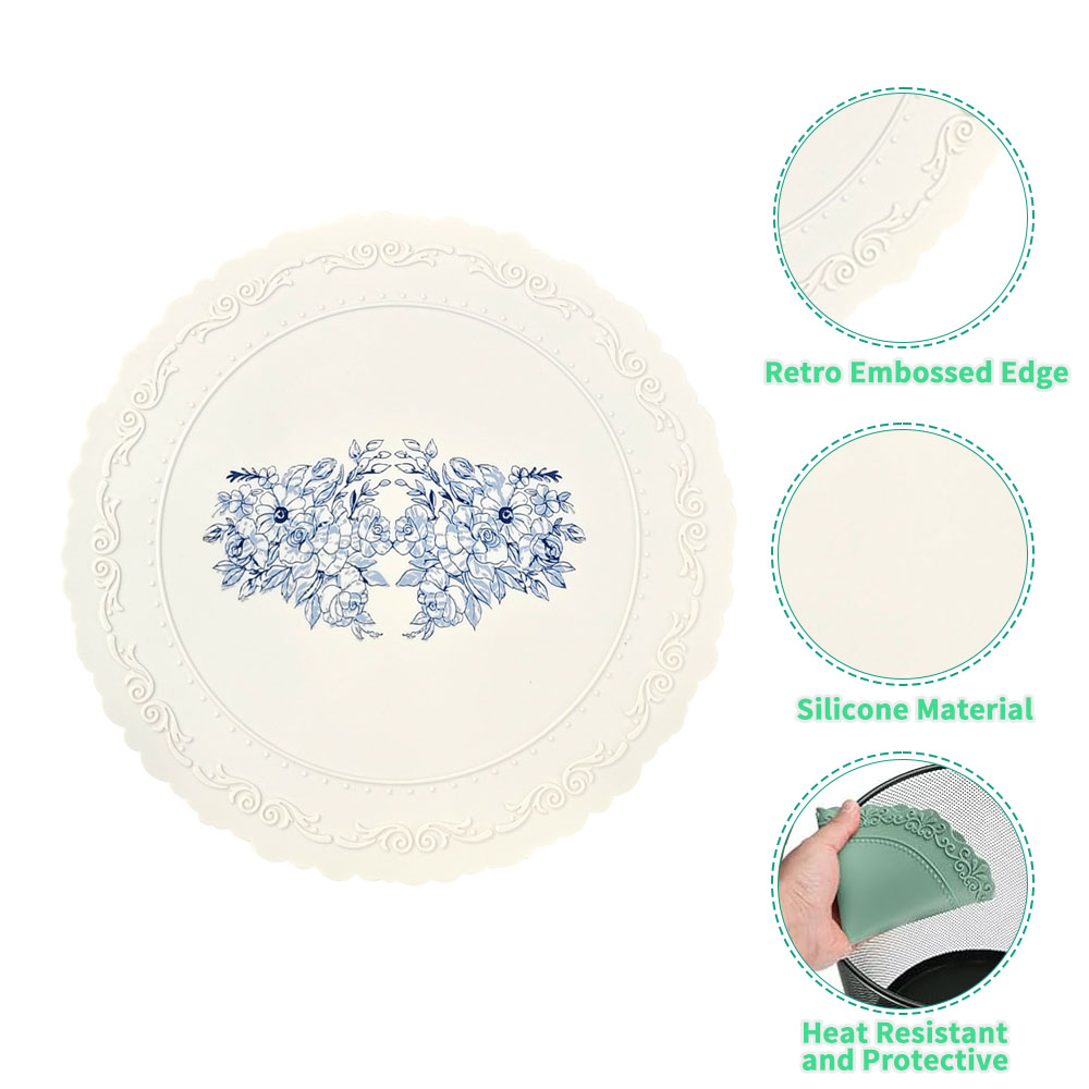 Round Silicone Table Mat, Heat - مراجعة Food Prep Mat وسعره