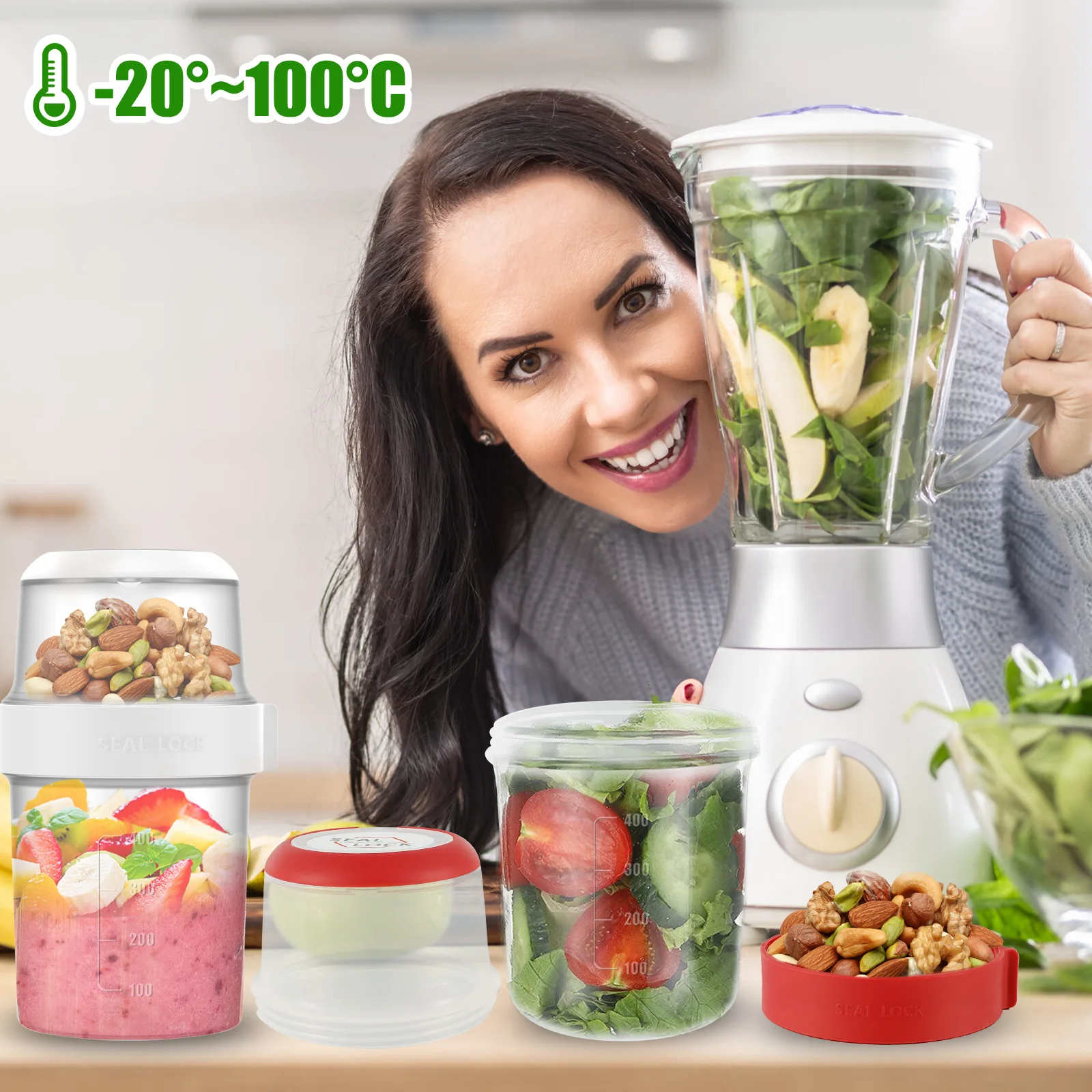 2Pcs Breakfast Cups Reusable T - مراجعة Overnight Oat Jar وسعره