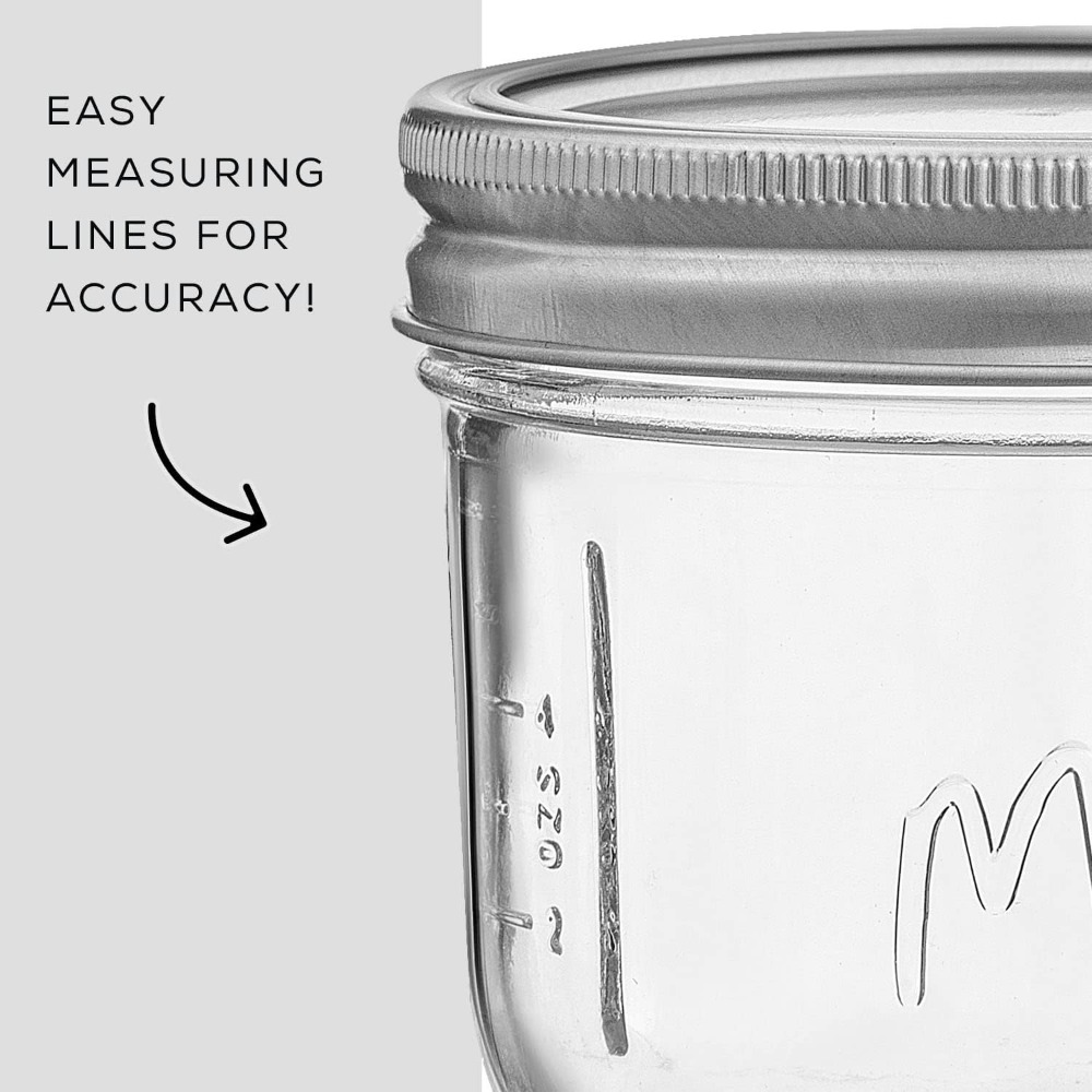 8 Oz Mason Jars with Lids, Lab - مراجعة Overnight Oat Jar وسعره