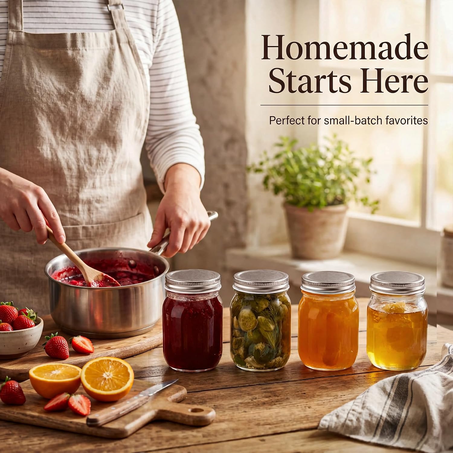 16 oz Glass Mason Jars with Si - مراجعة Overnight Oat Jar وسعره