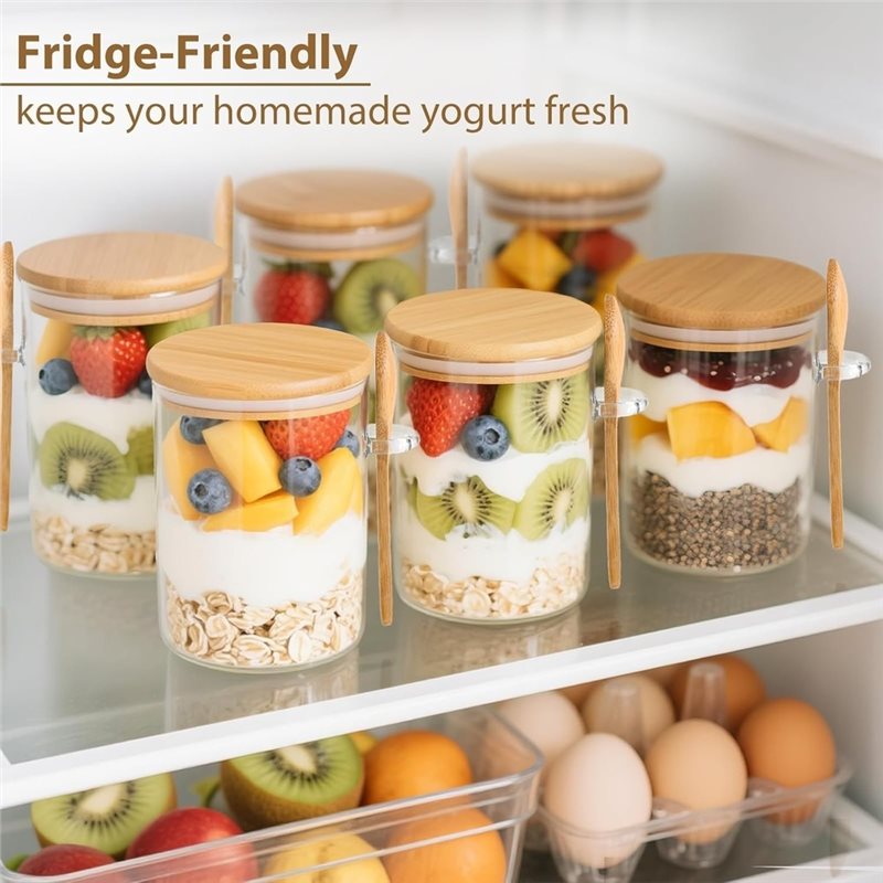 AB46-1Set/6Pcs Moisture Resist - مراجعة Overnight Oat Jar وسعره