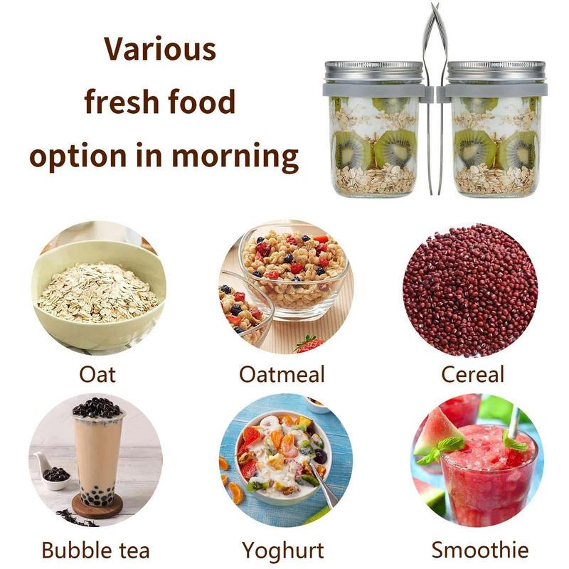 600ml Large Capacity Overnight - مراجعة Overnight Oat Jar وسعره