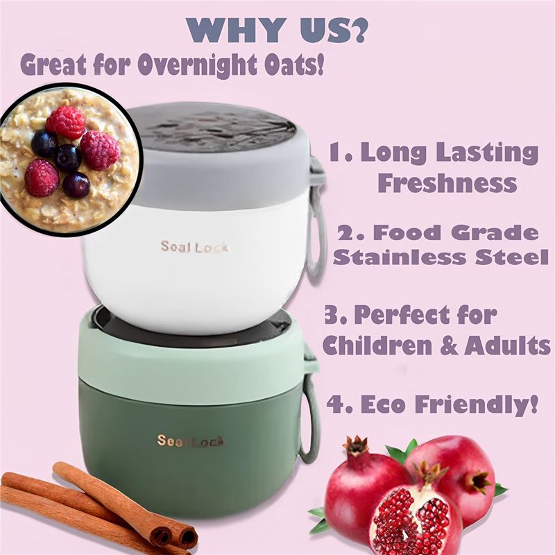 Superior AA63 4 Pcs Oats Conta - مراجعة Overnight Oat Jar وسعره