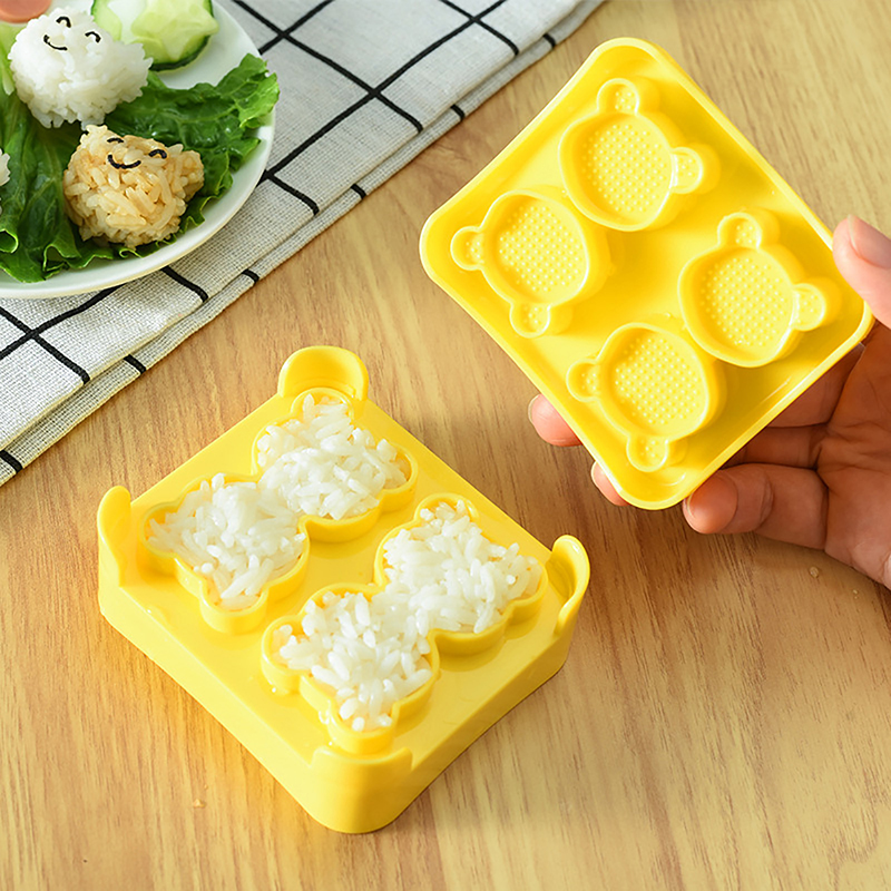 Cartoon Mini Bear Rice Ball Mo - مراجعة Rice Ball Mold وسعره