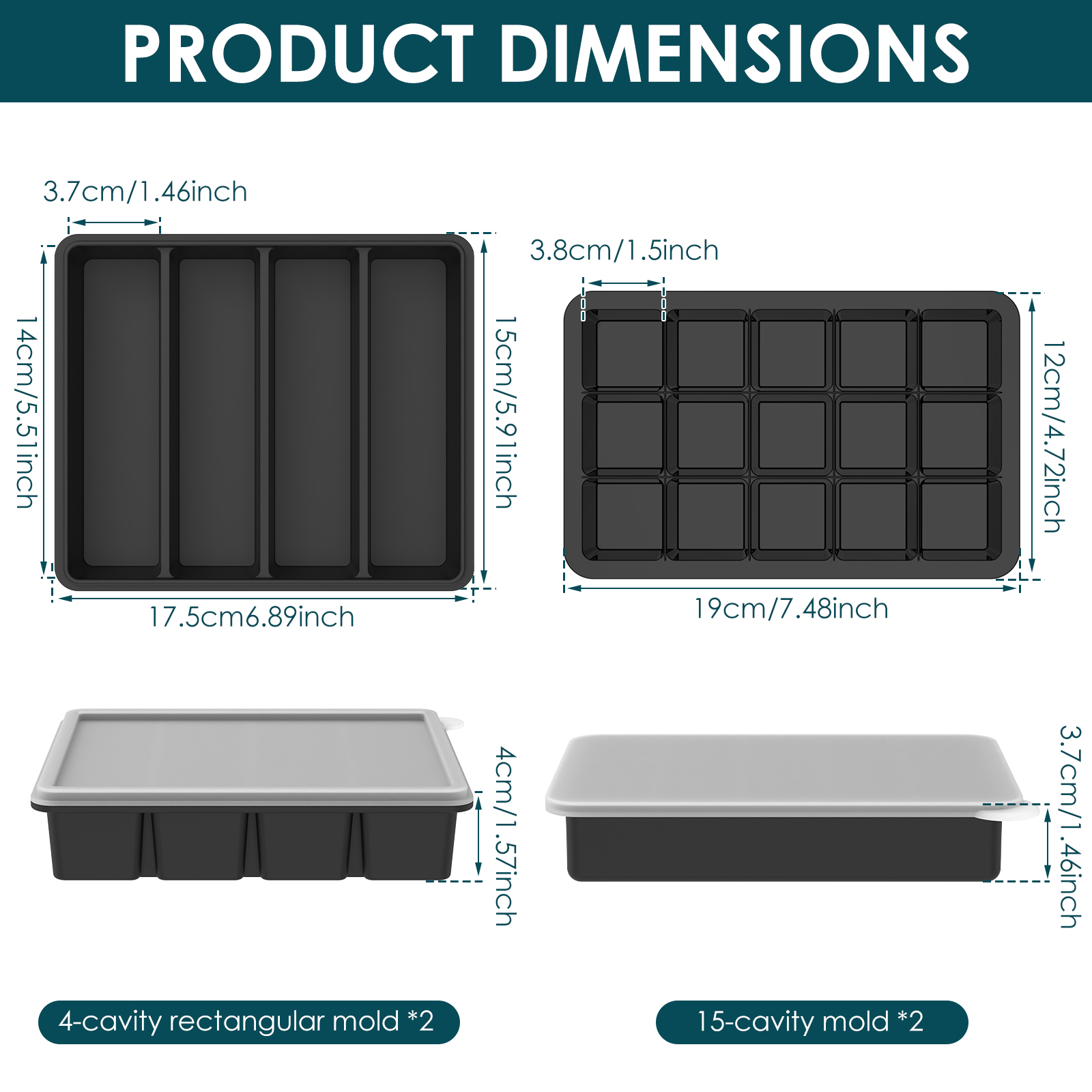 4 Pack Silicone Freezer Tray w - مراجعة Meal Prep Ideas وسعره