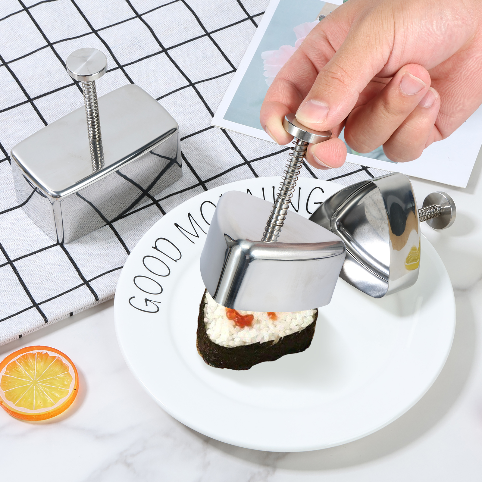 Onigiri Mold Non-stick Stainle - مراجعة Rice Ball Mold وسعره