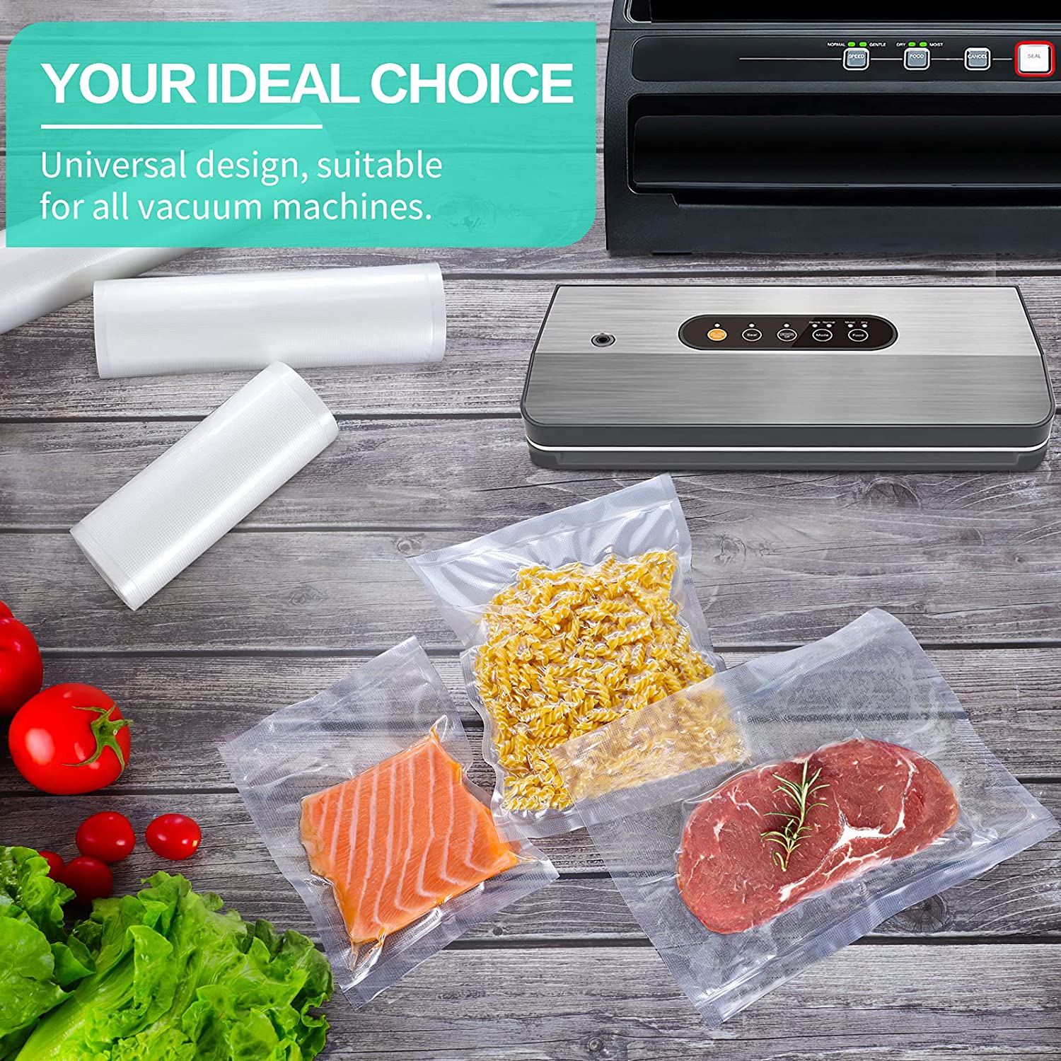 Kitchen Bags For Vacuum Food V - مراجعة Meal Prep Vacuum Seal Containers وسعره