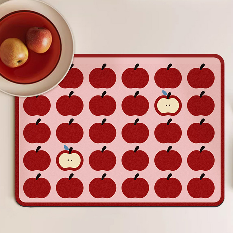 ute Apple Pattern Drying Mat F - مراجعة Meal Prep Format وسعره