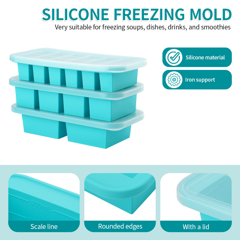 2 or 3-piece Silicone Freezer  - مراجعة Meal Prep Ideas وسعره