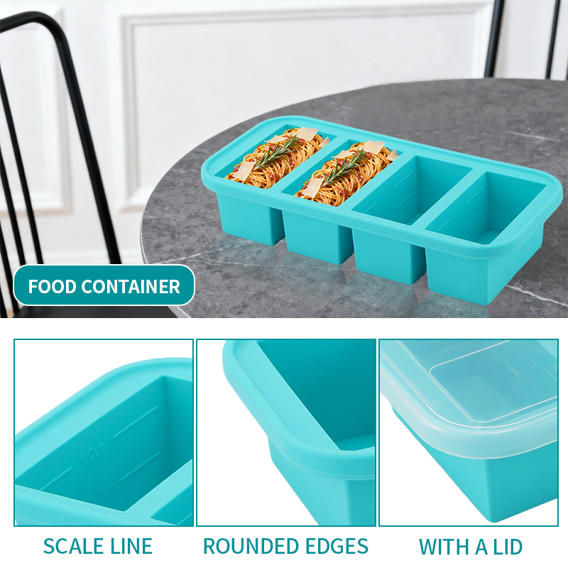 2 or 3-piece Silicone Freezer  - مراجعة Meal Prep Ideas وسعره