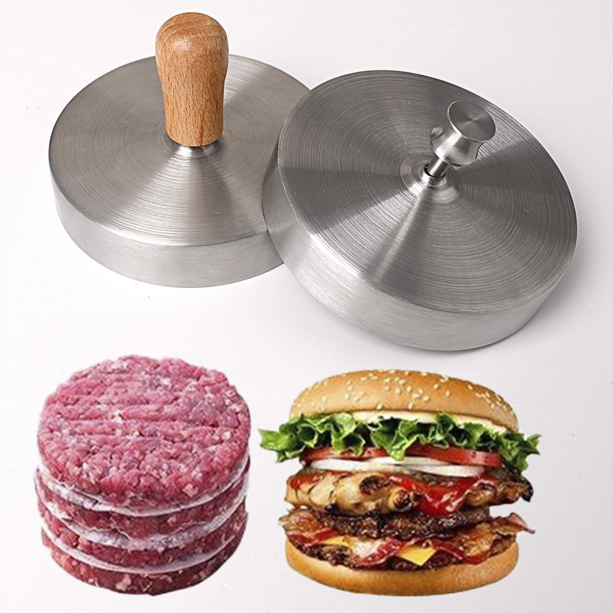 Stainless steel burger beef pa - مراجعة Rice Ball Mold وسعره