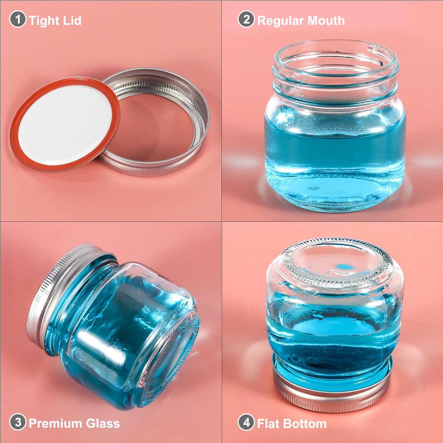 Mason Jars 8oz Regular Mouth G - مراجعة Overnight Oat Jar وسعره