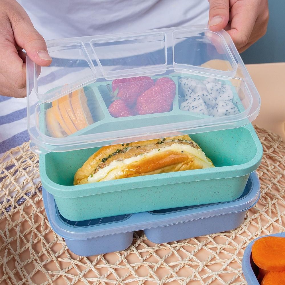 4 Compartments Kids Bento Box  - مراجعة Meal Prep Ideas وسعره