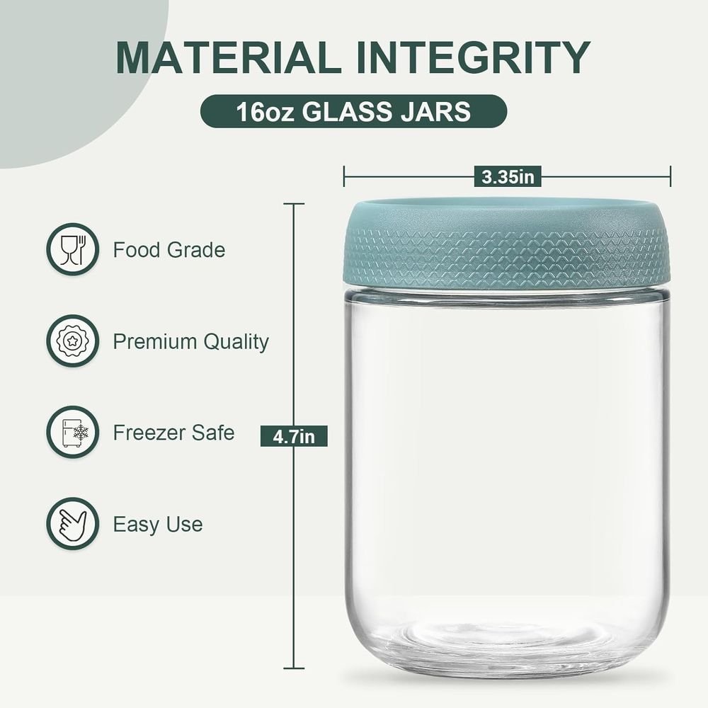 6-pack 16 oz Overnight Oats Co - مراجعة Overnight Oat Jar وسعره