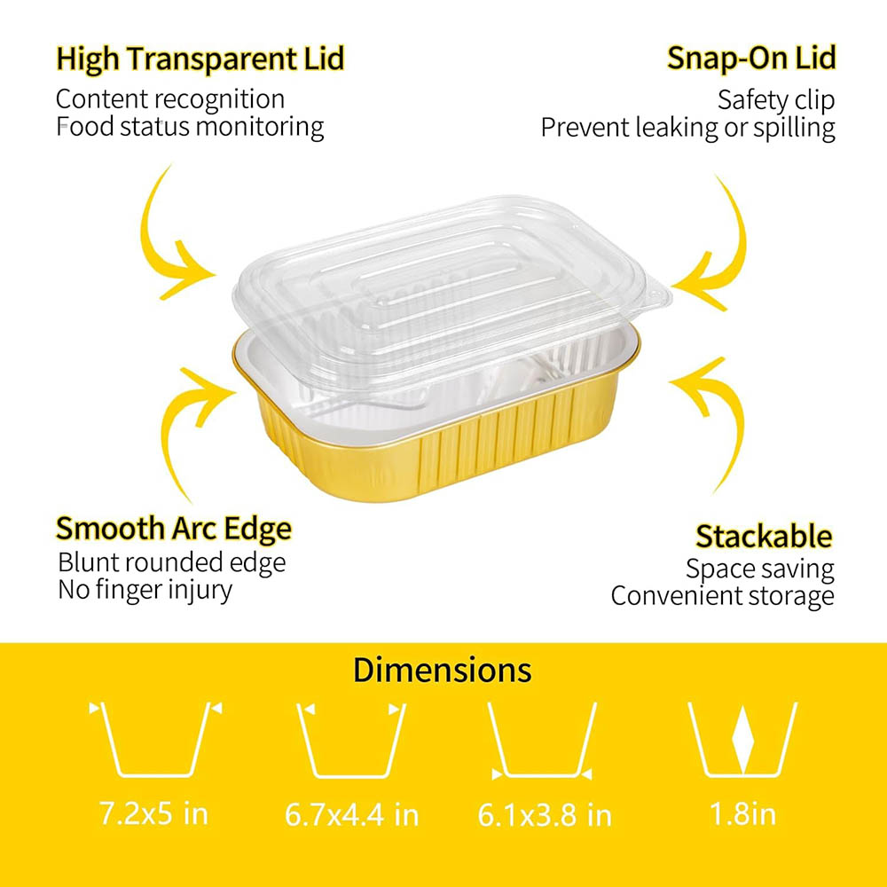 Small Aluminum Pans with Lids  - مراجعة Meal Prep Ideas وسعره