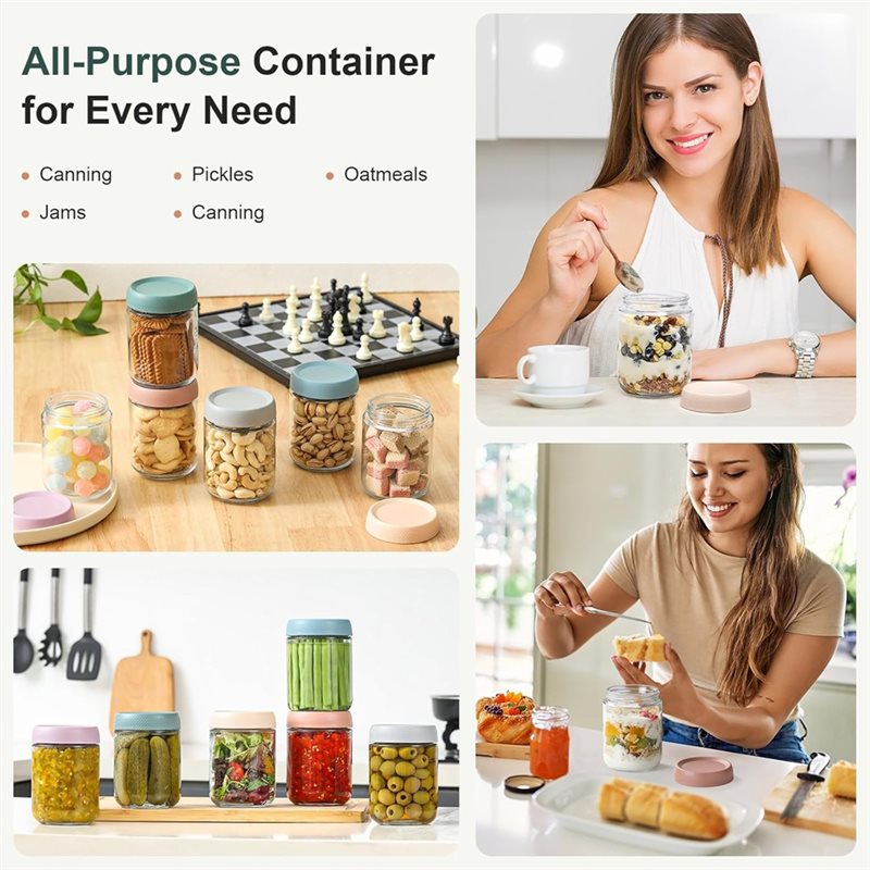 CHCH 6Pcs 500Ml Overnight Oats - مراجعة Overnight Oat Jar وسعره