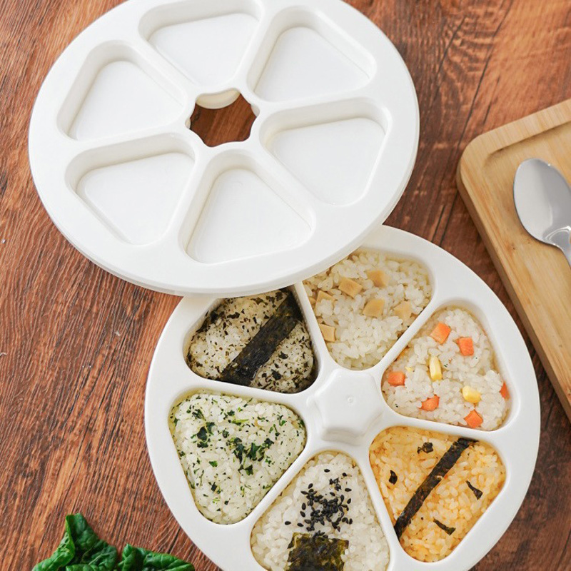 6 in 1 Sushi Maker Box Onigiri - مراجعة Rice Ball Mold وسعره