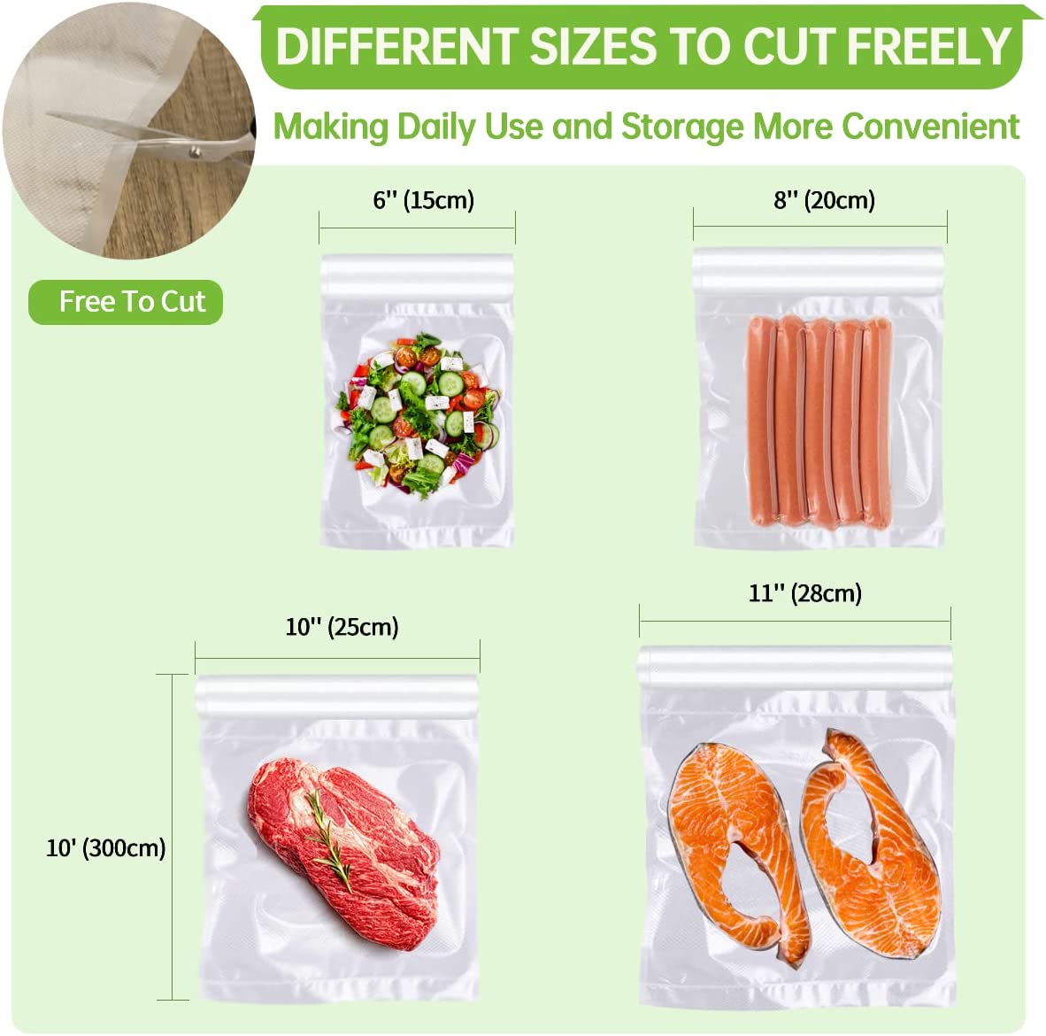 500cm/Rolls Food Vacuum Bags f - مراجعة Meal Prep Vacuum Seal Containers وسعره