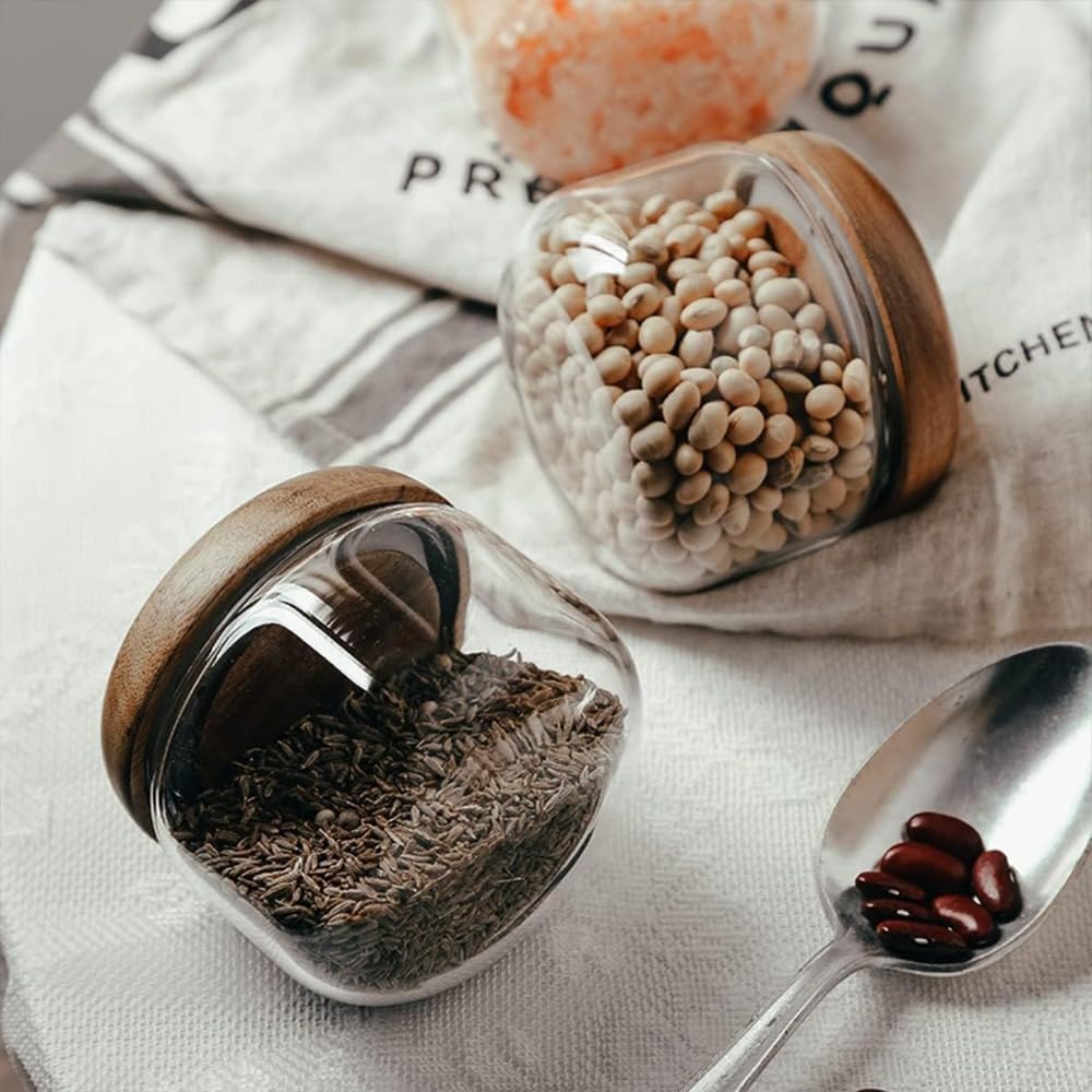 Glass Food  Containers with Wo - مراجعة Overnight Oat Jar وسعره