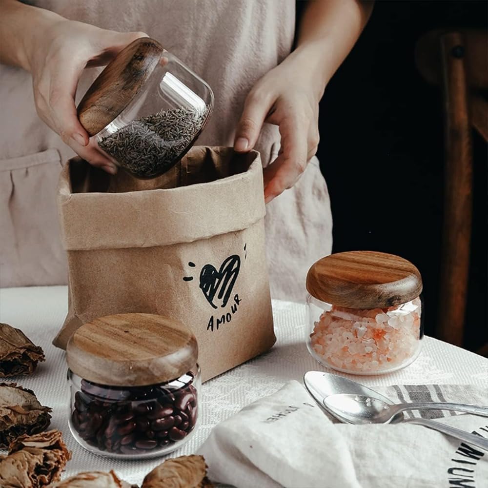 Glass Food  Containers with Wo - مراجعة Overnight Oat Jar وسعره