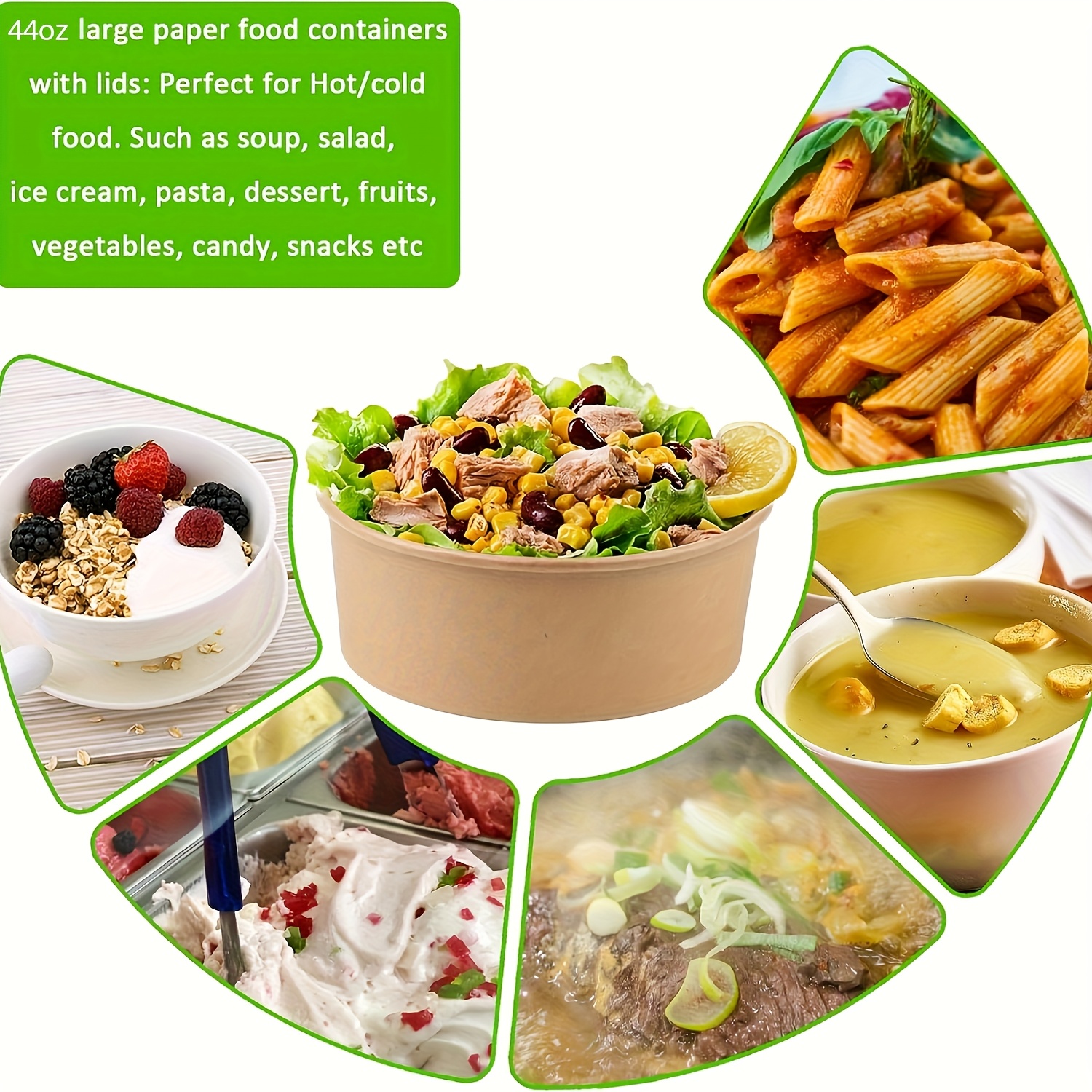 44Oz/1300Ml 25/50 Pack Paper B - مراجعة Meal Prep Ideas وسعره