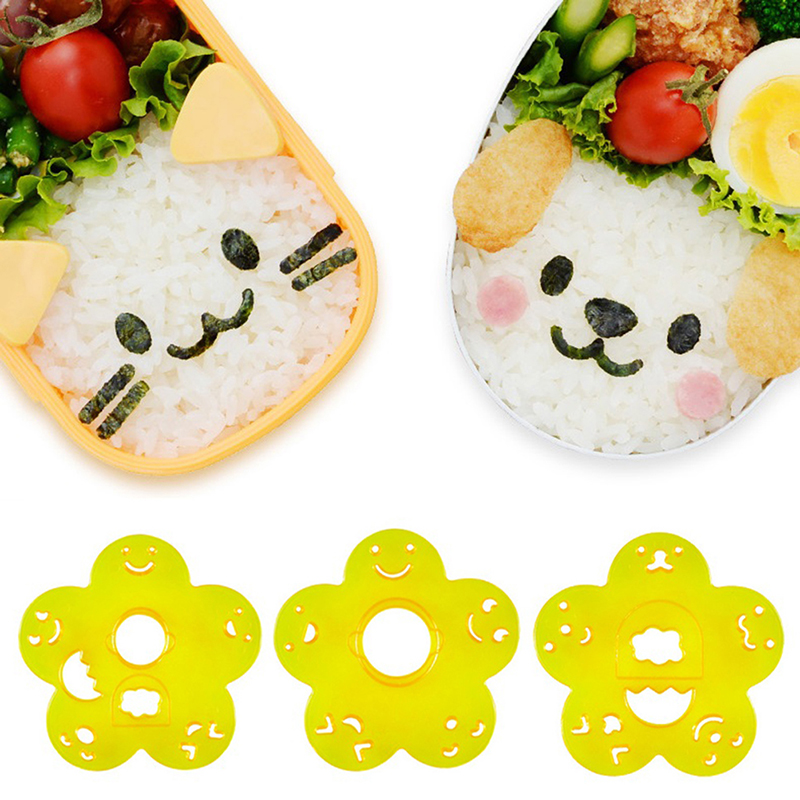 2/3/4Pcs Bento Decoration Rice - مراجعة Rice Ball Mold وسعره