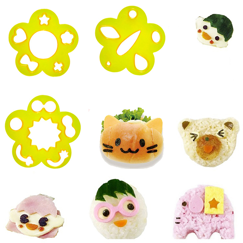 2/3/4Pcs Bento Decoration Rice - مراجعة Rice Ball Mold وسعره