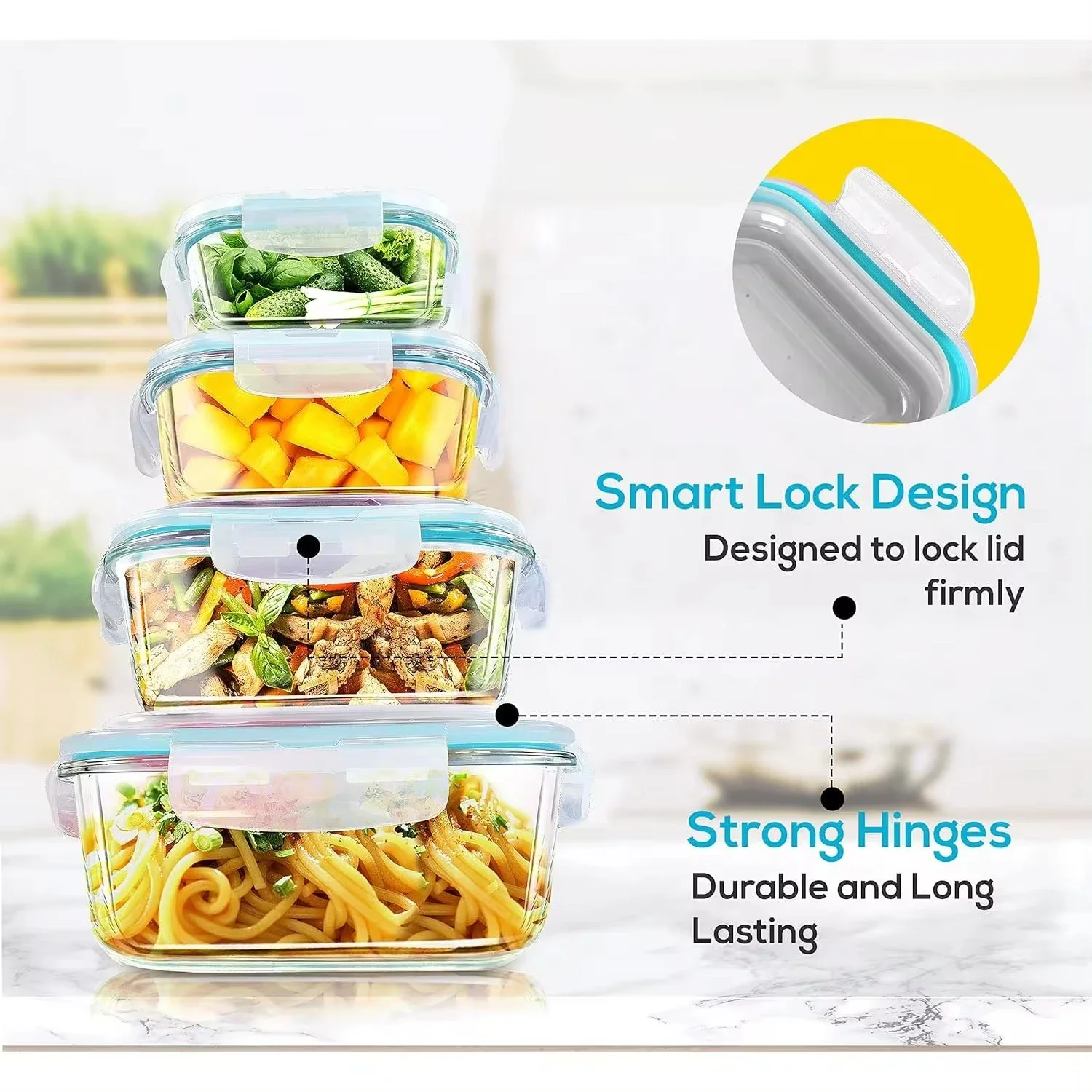 Glass Lunch Box Food Storage C - مراجعة Meal Prep Ideas وسعره