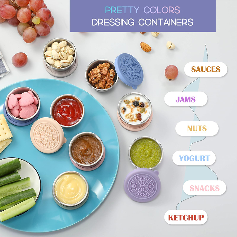 6 Mini Salad Dressing Containe - مراجعة Meal Prep Ideas وسعره