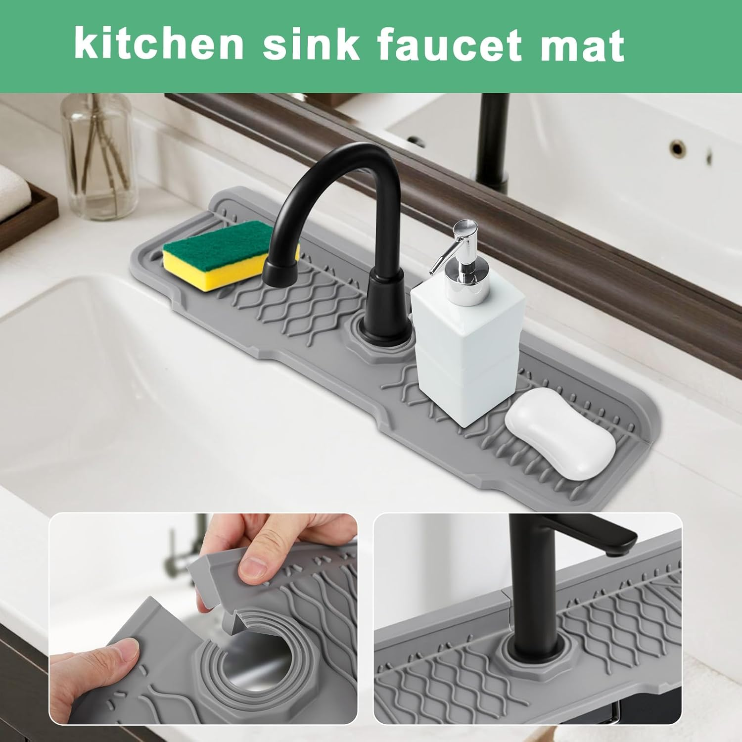 Non-slip Silicone Kitchen Drai - مراجعة Food Prep Mat وسعره
