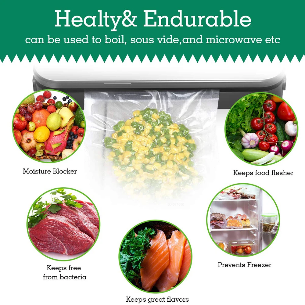 Sous Vide Roll Bags for Vacuum - مراجعة Meal Prep Vacuum Seal Containers وسعره