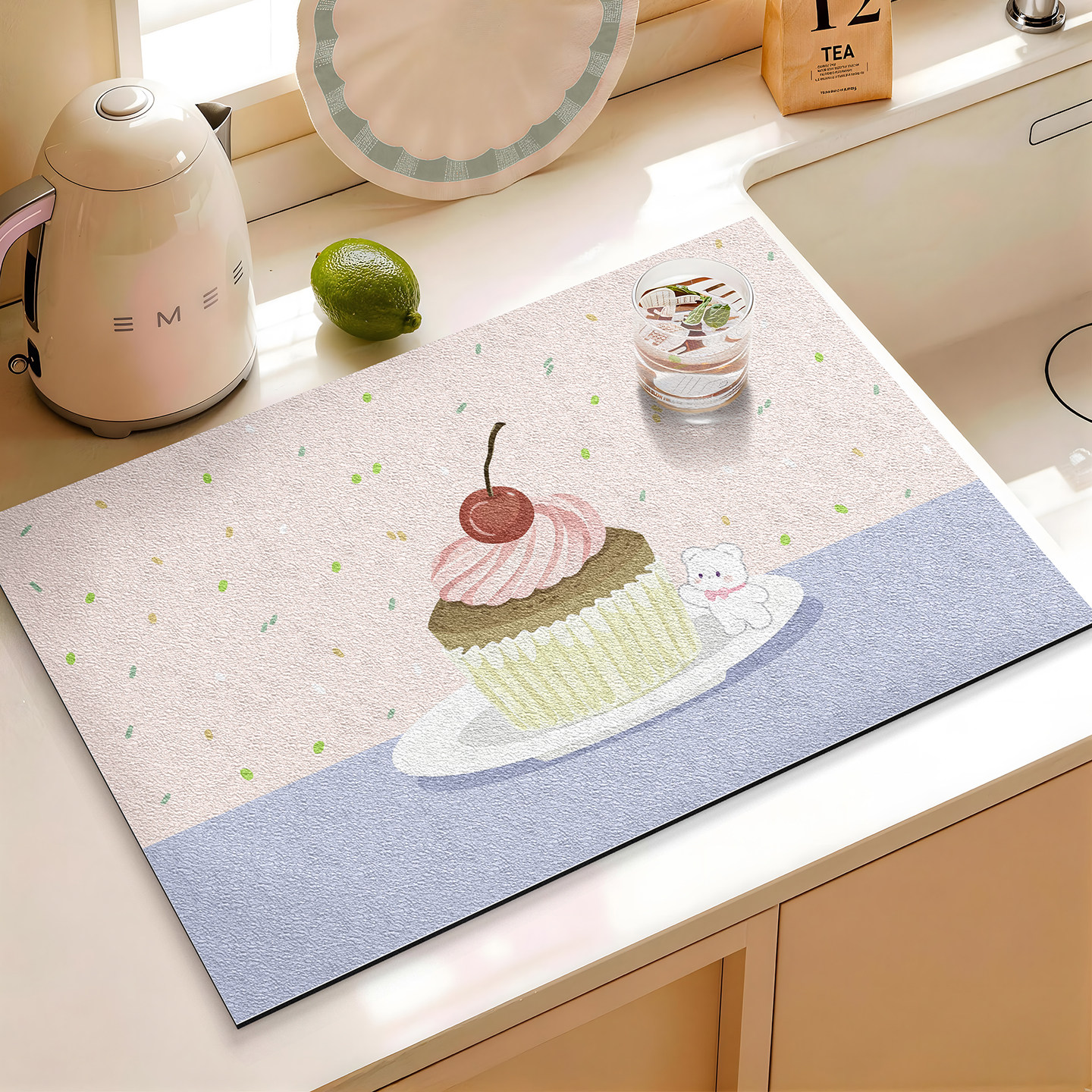 VIKAMA Fresh Apple Bear Cartoo - مراجعة Food Prep Mat وسعره